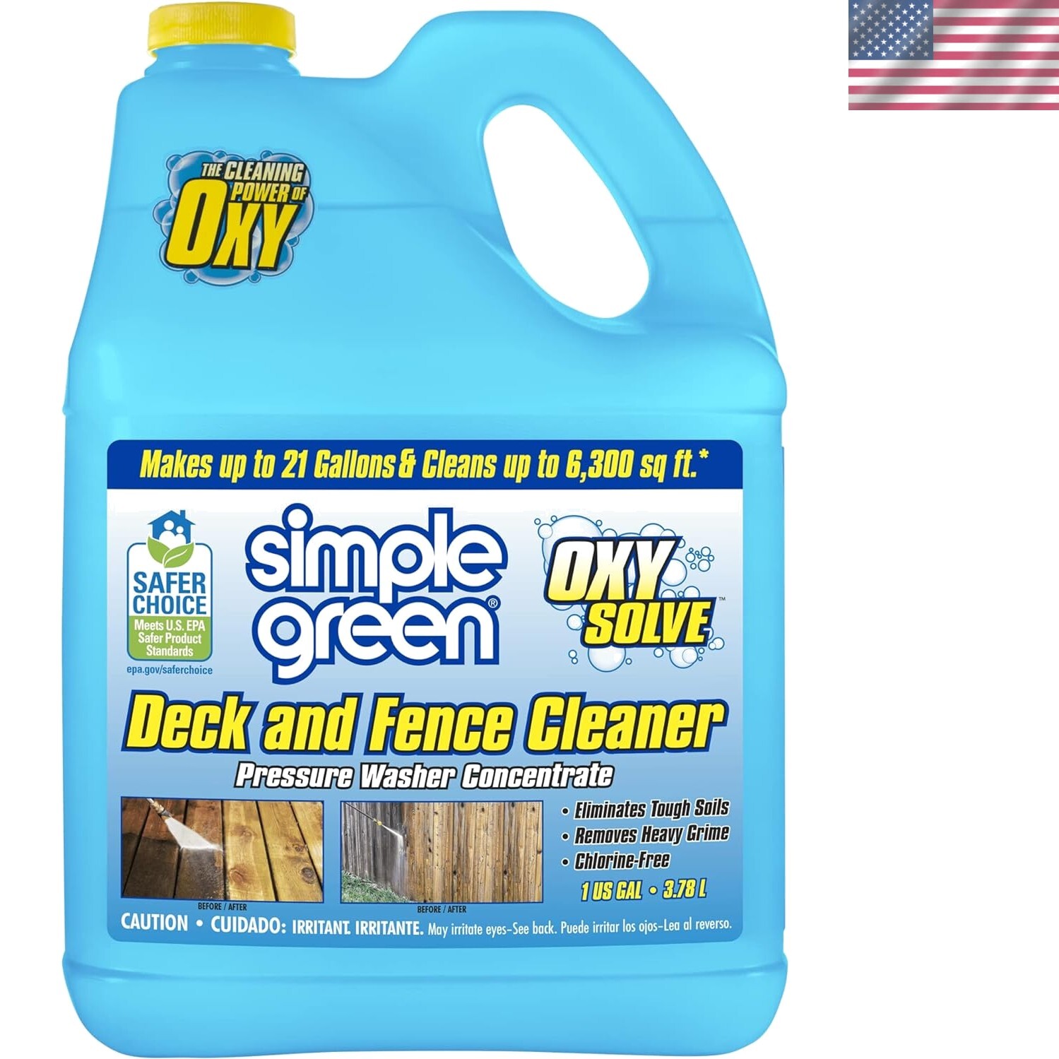 Oxy Solve Deck and Fence Pressure Washer Cleaner, Colorless to Pale Straw, Un…