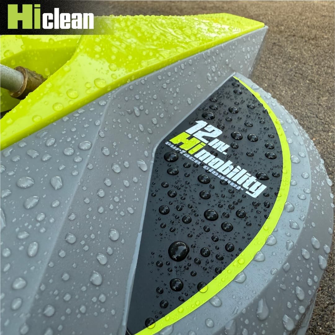 12 Inch Electric Pressure Washer Surface Cleaner Wheels 3200 PSI Concrete