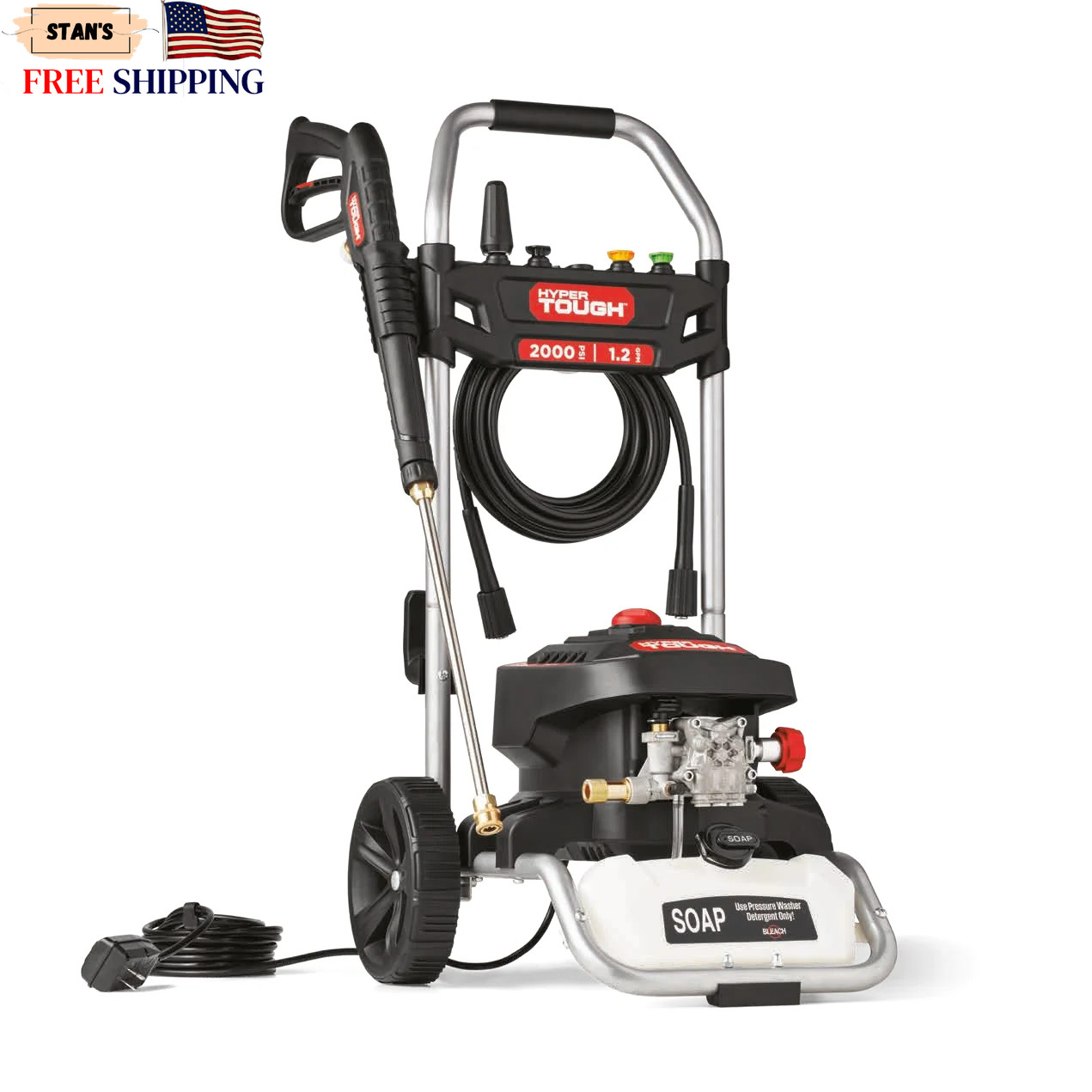 2000 PSI at 1.2 GPM 120 V Electric Powered Cold Water Pressure Washer FREE SHIP