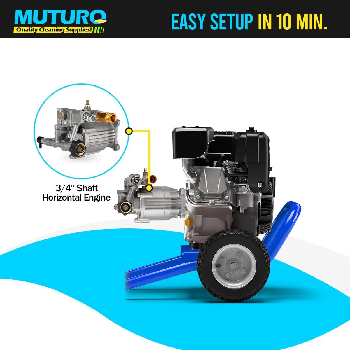 2900 PSI Power Washer Pump For Karcher Generac Homelite Horizontal 3/4″ Shaft