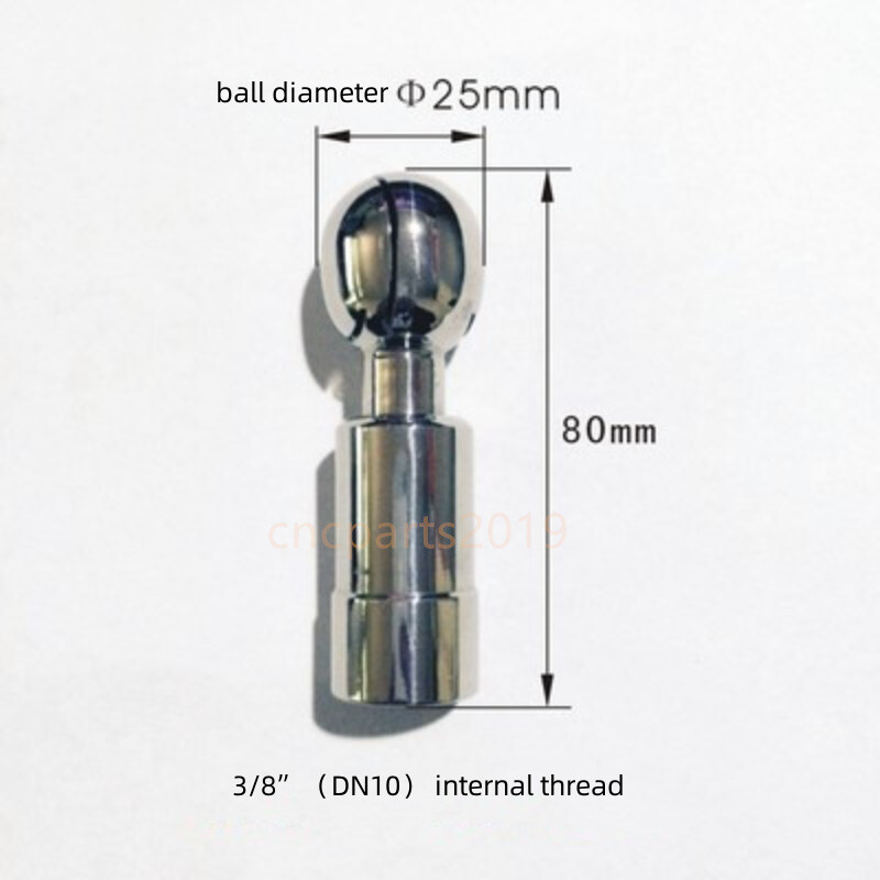 BSP 1/2 3/4 Inch Sanitary Rotary Spray Ball CIP Tank Claening Head 360° nozzle
