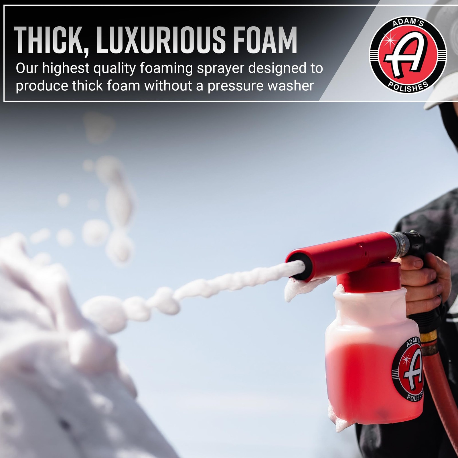 Foam Gun Car Wash Sprayer – Connects to Garden Hose for Car Washing, No Press…