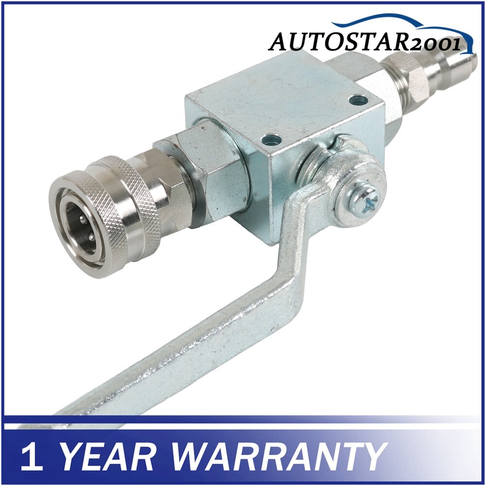 High Pressure Washer Ball Valve Steel Kit 4500 PSI 3/8 Inch Quick Connect NEW
