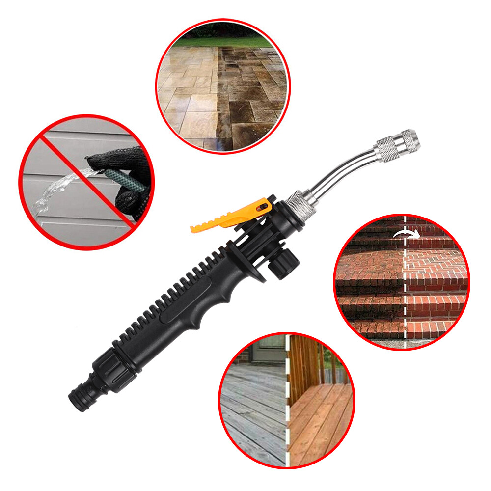 2-in-1 High Pressure Washer 2.0 Jet Nozzle Fan Nozzle C-lean Washing Wand F1J3