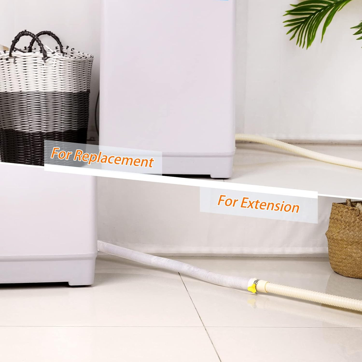Kit Extension Manguera Desag�E Lavadora, Universal 6.9 Pies