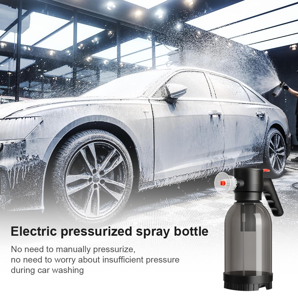 2L Electric Foam Spray Bottle Automatic Rechargeable Sprayer Cordless Car Wash