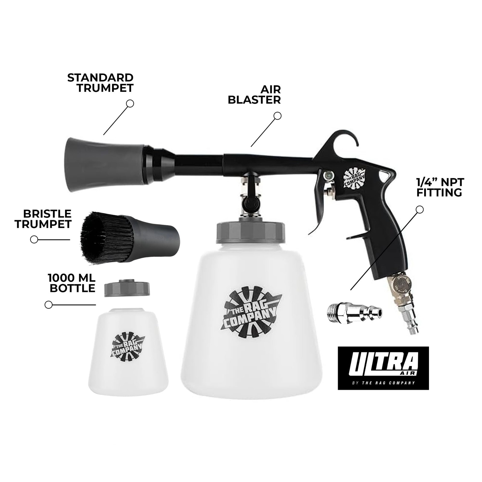 The Rag Company – Ultra AIR Blaster Plus – Deep Clean Interior black