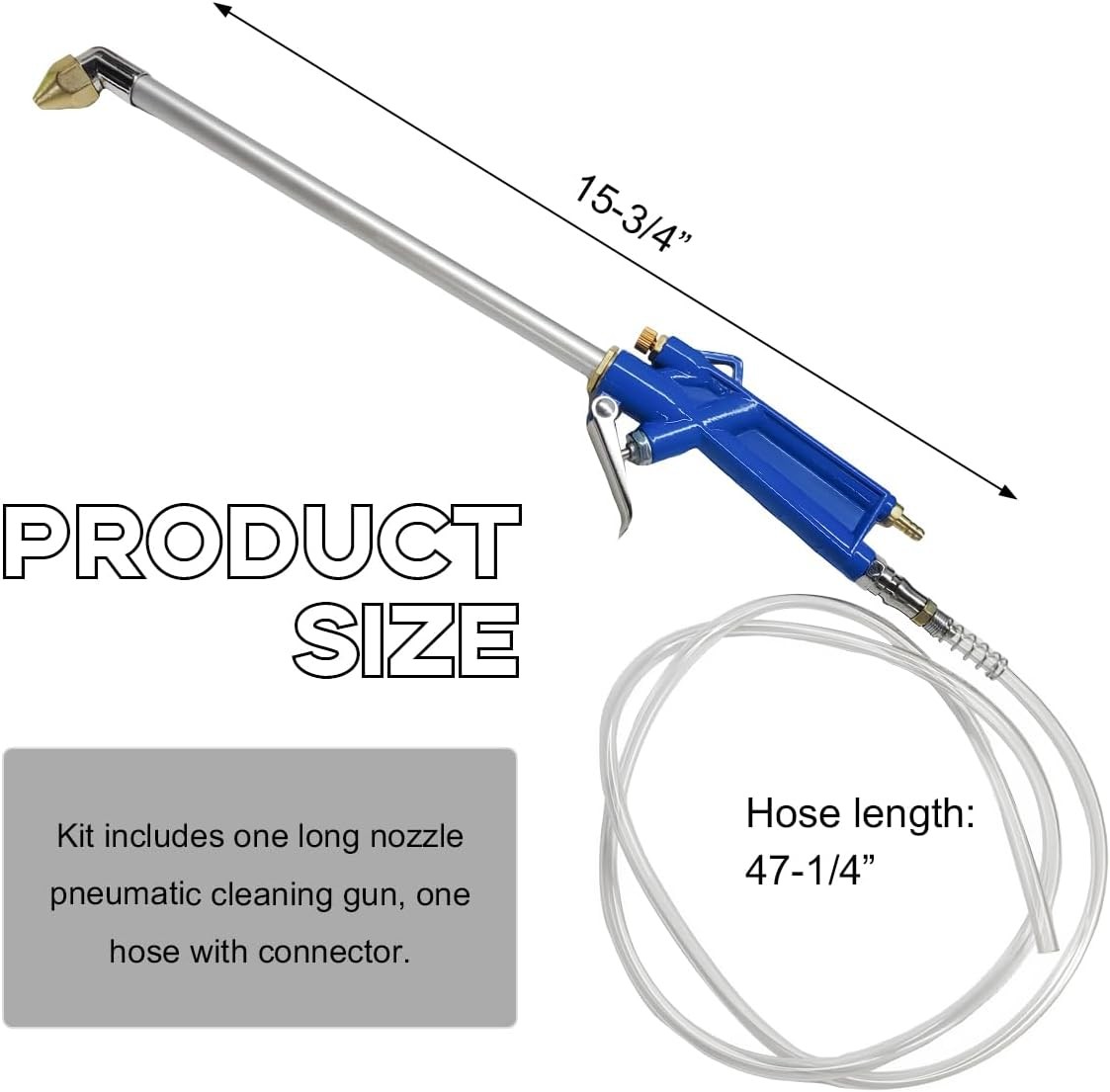 Air Blow Gun Pneumatic Engine Cleaning with 4Ft Hose, Aluminum Car…