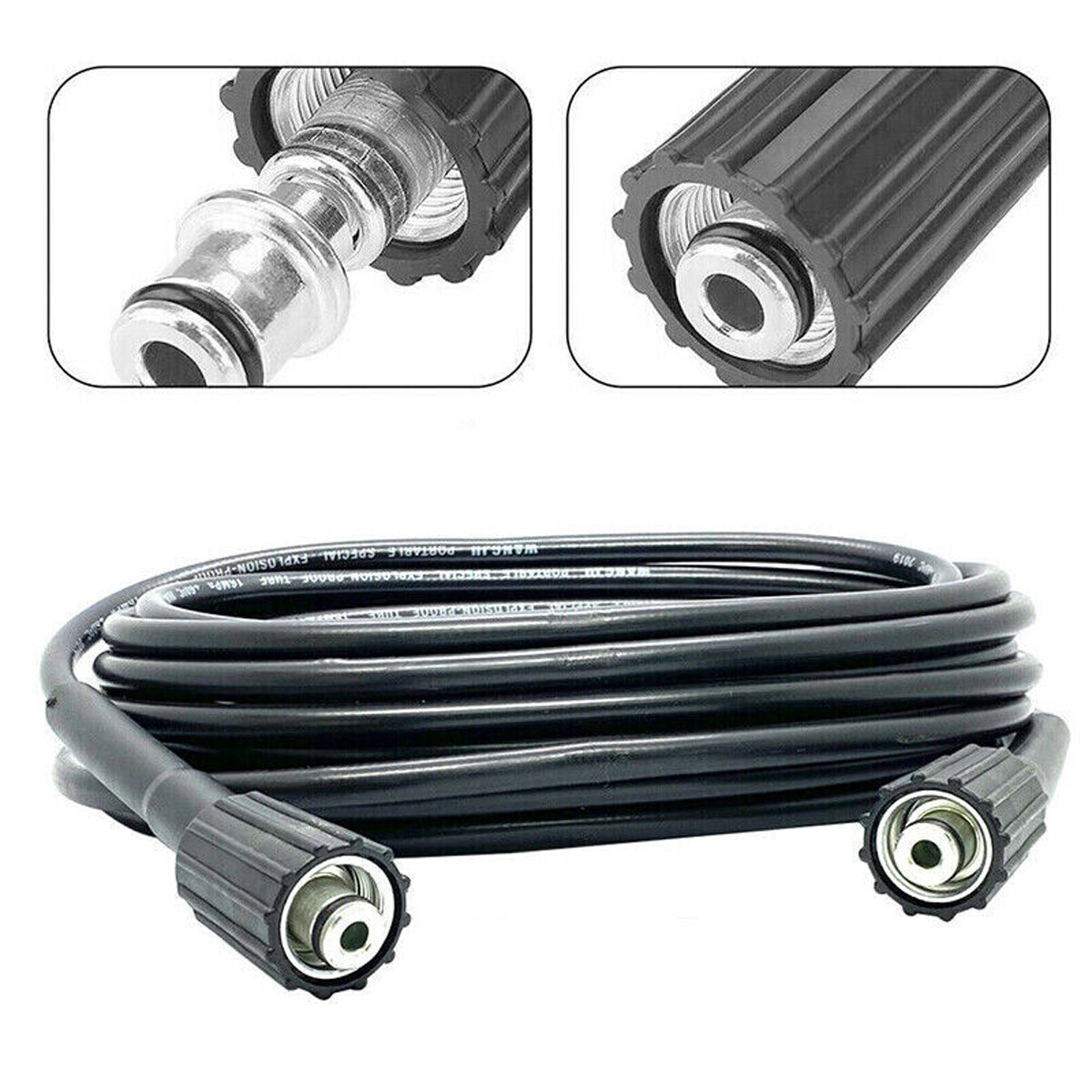 50 FT High Pressure Washer Hose 5800 PSI M22-14MM Power Washer Extension Hose US