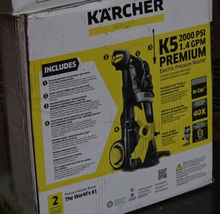 Kärcher K5 Premium Electric Pressure Washer 2000 PSI – with Vario Power