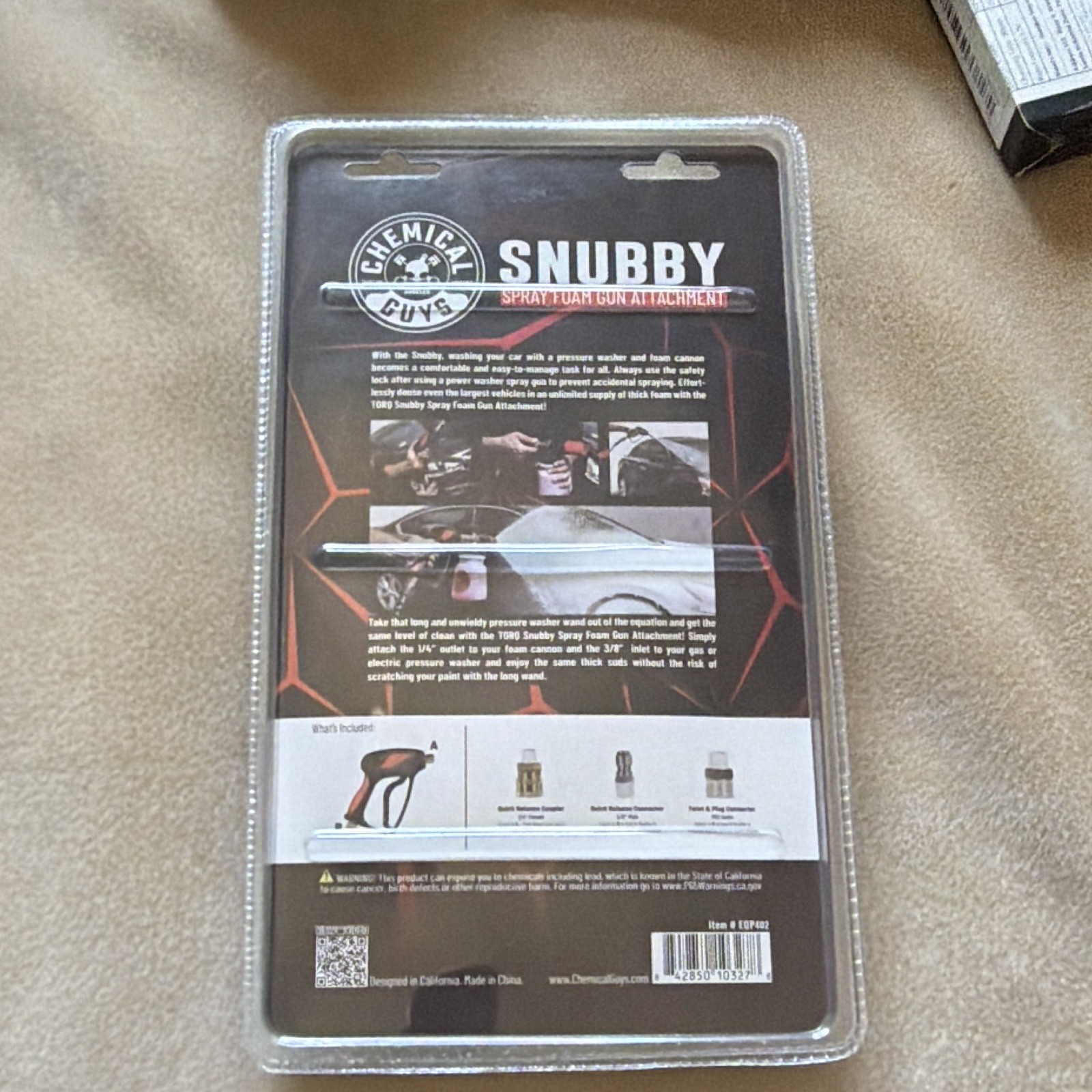 Chemical Guys TORQ 5000 psi Snubby Spray Gun w Foam Cannon Attachment