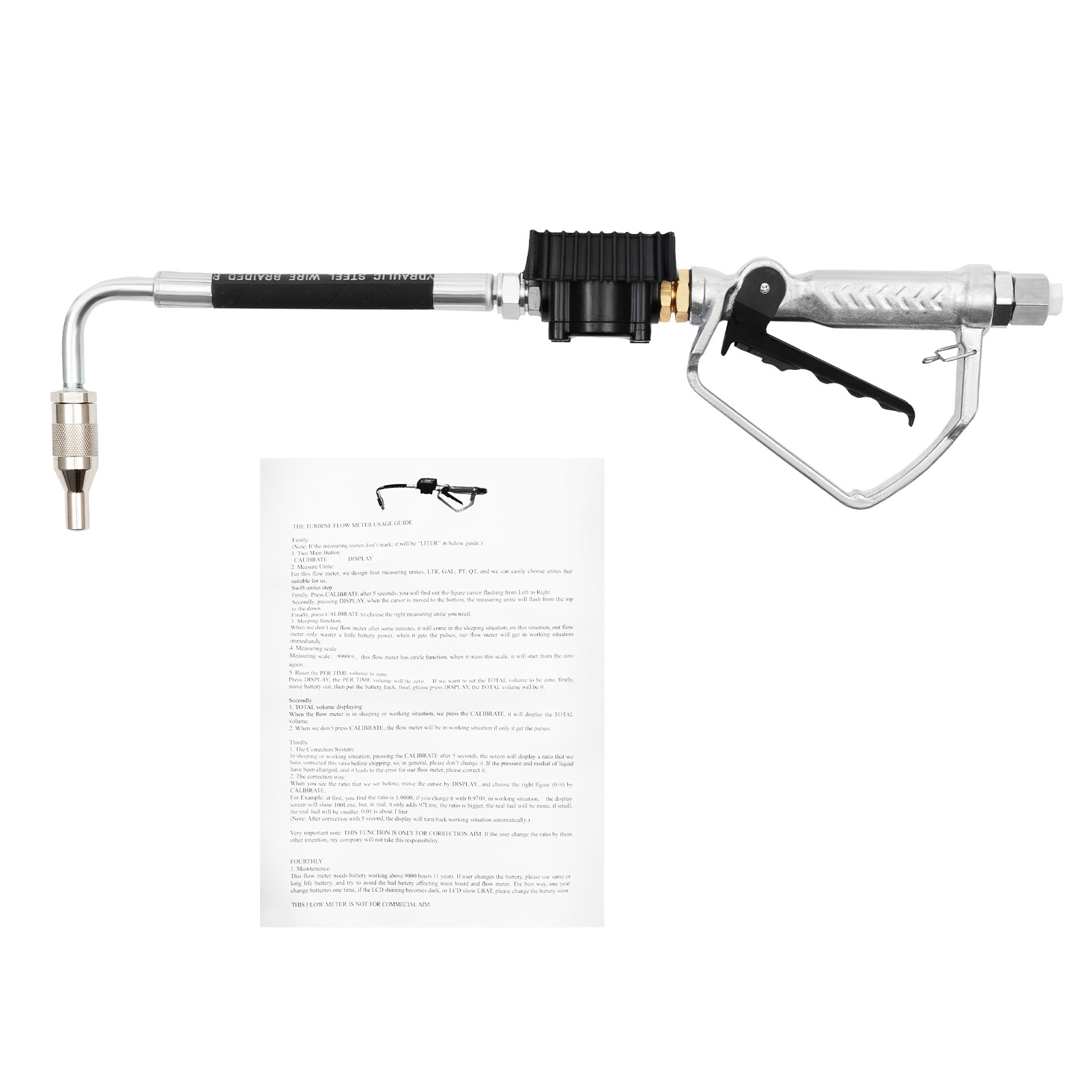 Electronic Oil Metering Gun with LCD Display and Adjustable Flow Rate
