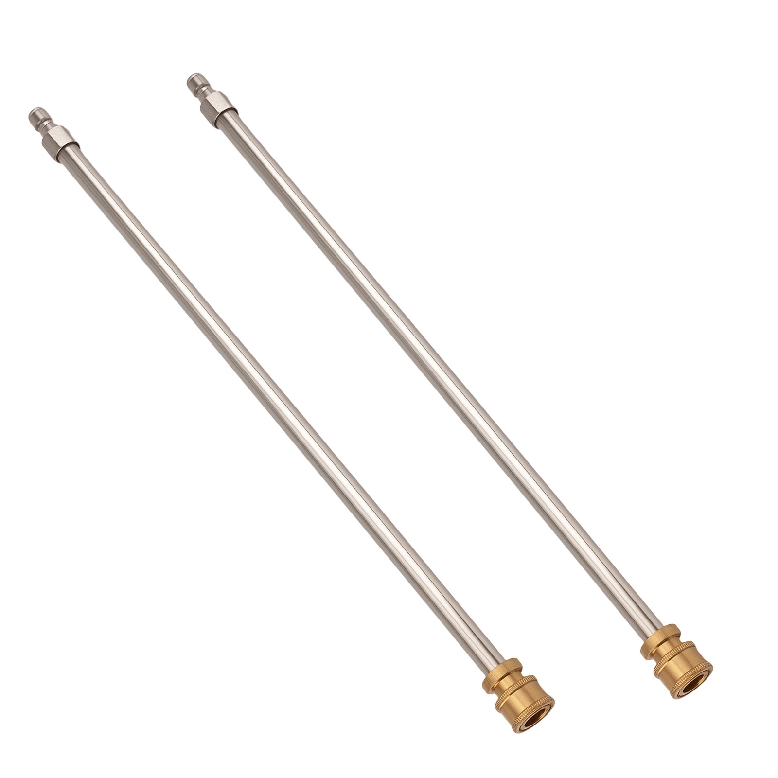 2PCS Power Washer QC Extension Lance Kit Stainless Steel Wand 4000PSI Maximum