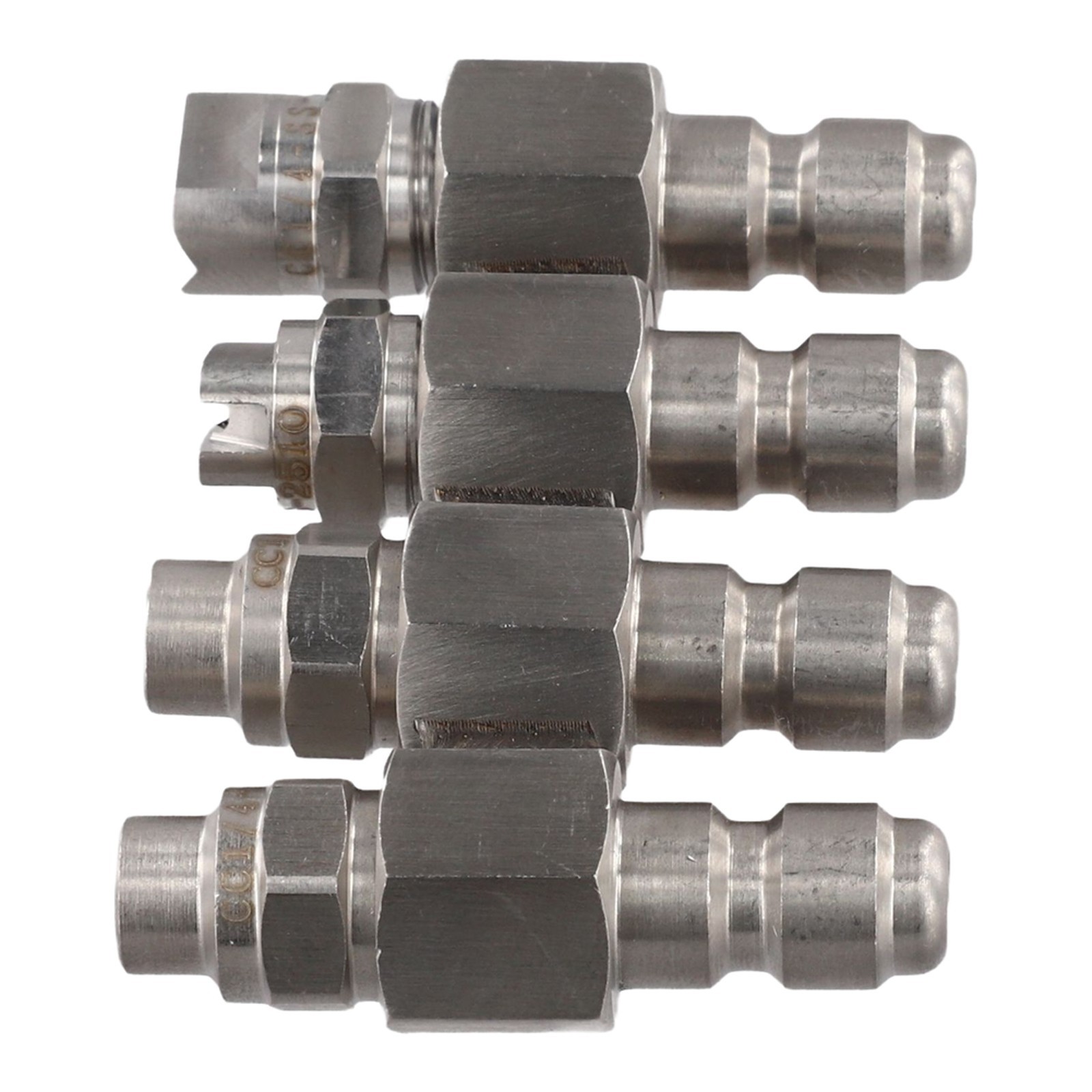 Four Row Stainless Steel Nozzle Compatible with 2 4 GPM Pressure Washers