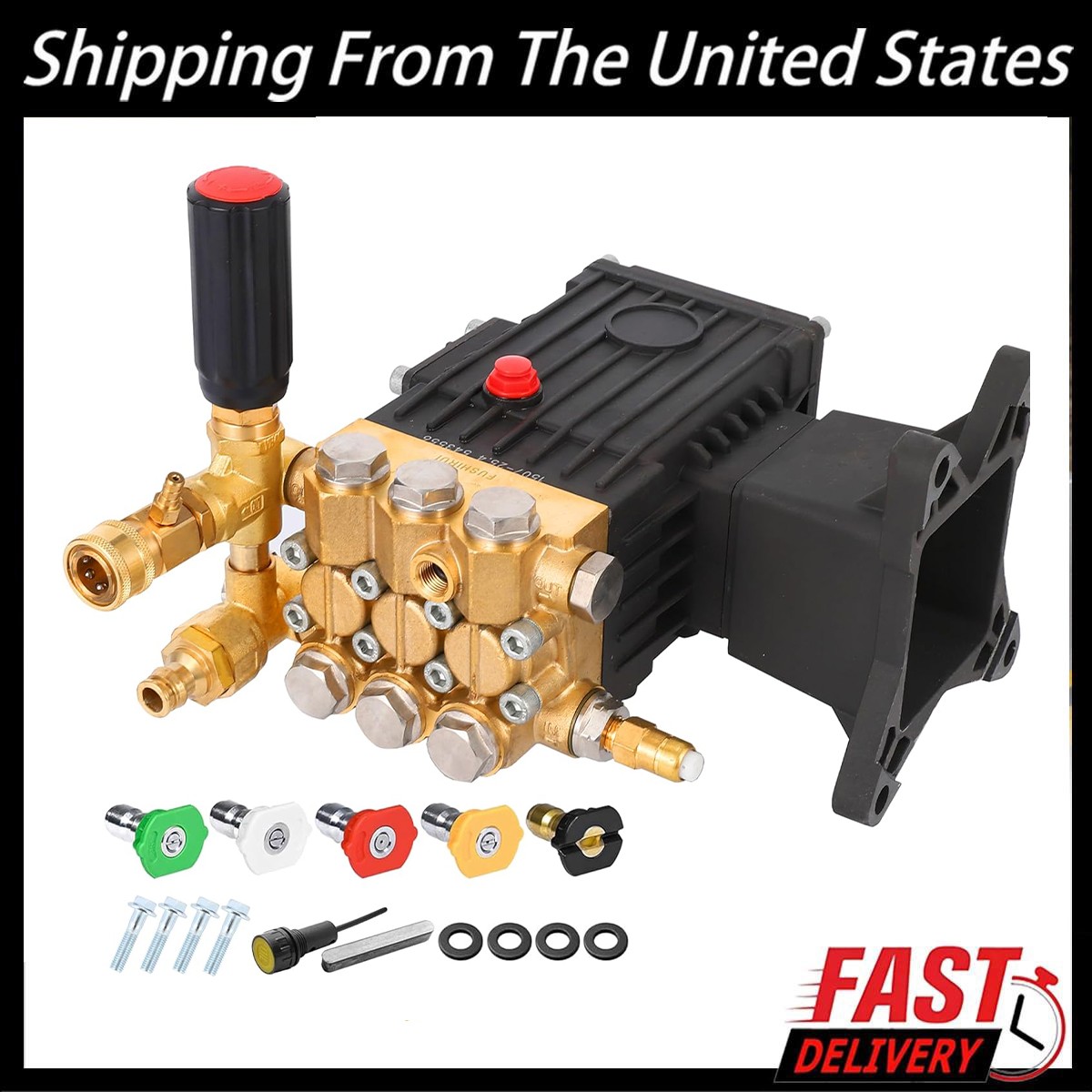 High Pressure Washing Pump 4000PSI 4.4GPM 1″ Compatible with Honda GX340/390/27