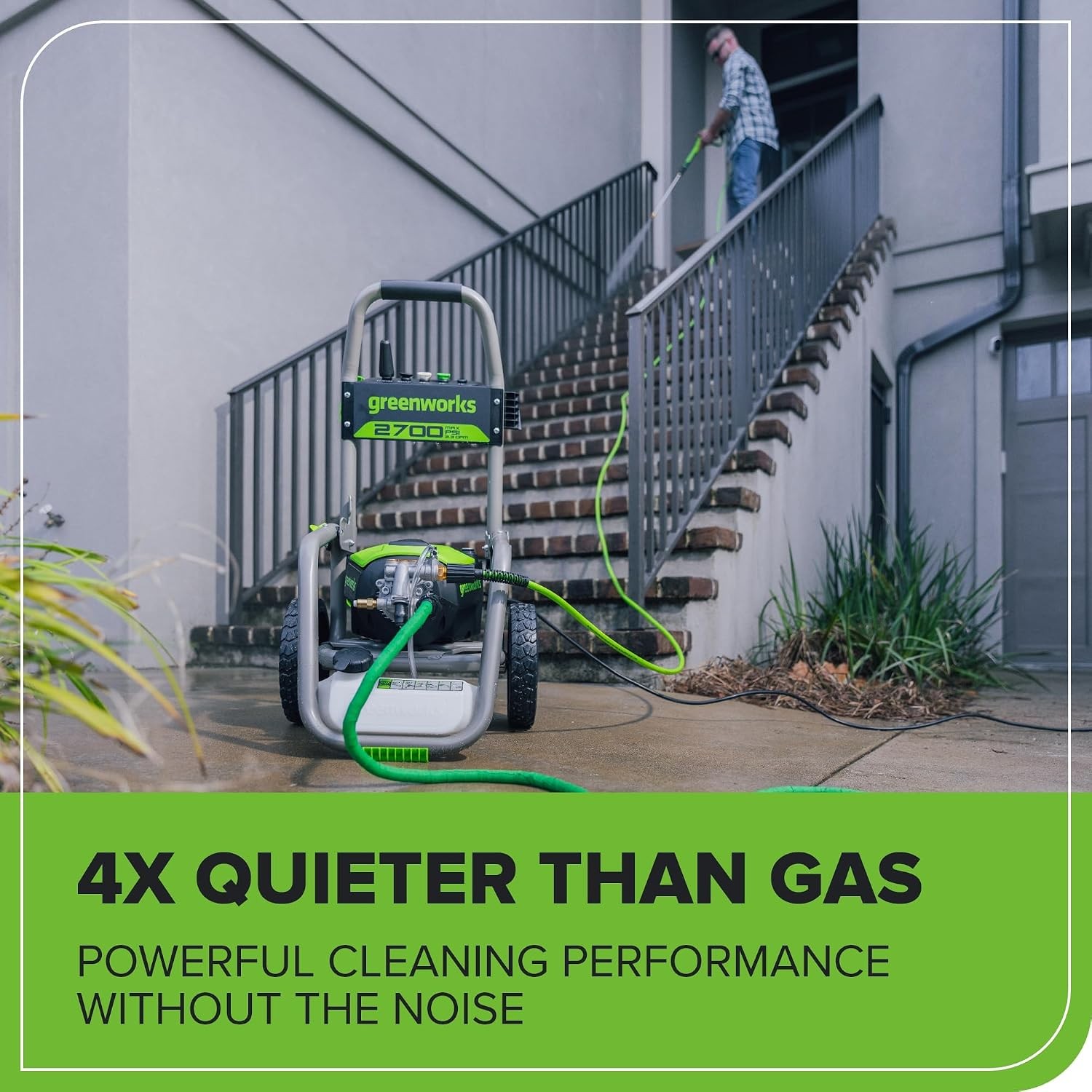 Greenworks 2700 PSI (2.3 GPM Max) Brushless Electric Pressure Washer