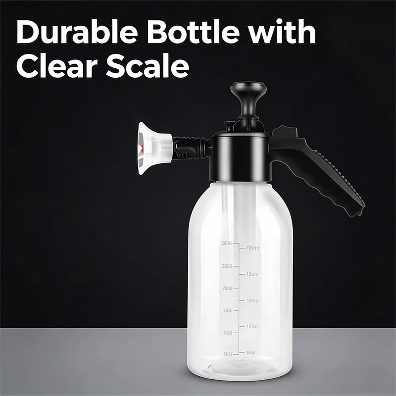 2L Hand Pump Foam Sprayer Pneumatic Washer Foam Spray Gun High Pressure Car Wash