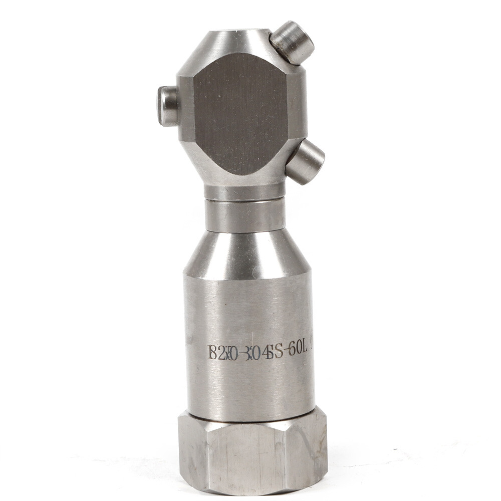 Stainless Rotating Jet Spraying Washing Nozzle Tank Barrel Pipeline Clean 1/2”