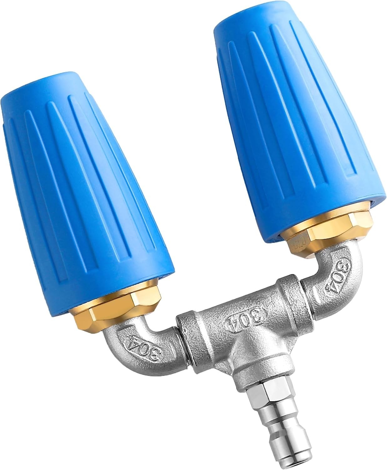 Stainless Steel Dual Turbo Nozzle for Pressure Washers – 4000 PSI Performance