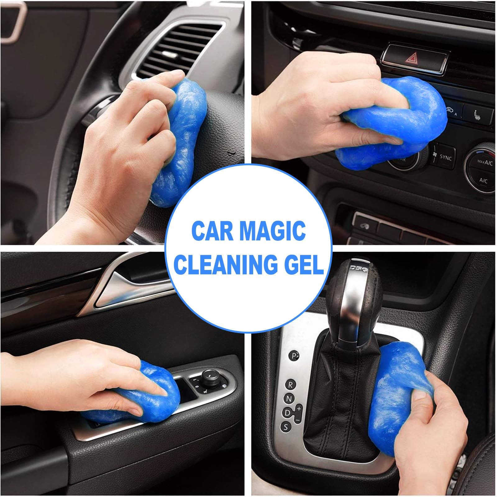 7PCS Car Detailing Brush Set Ultra Soft Boars Hair Car Interior Detailing