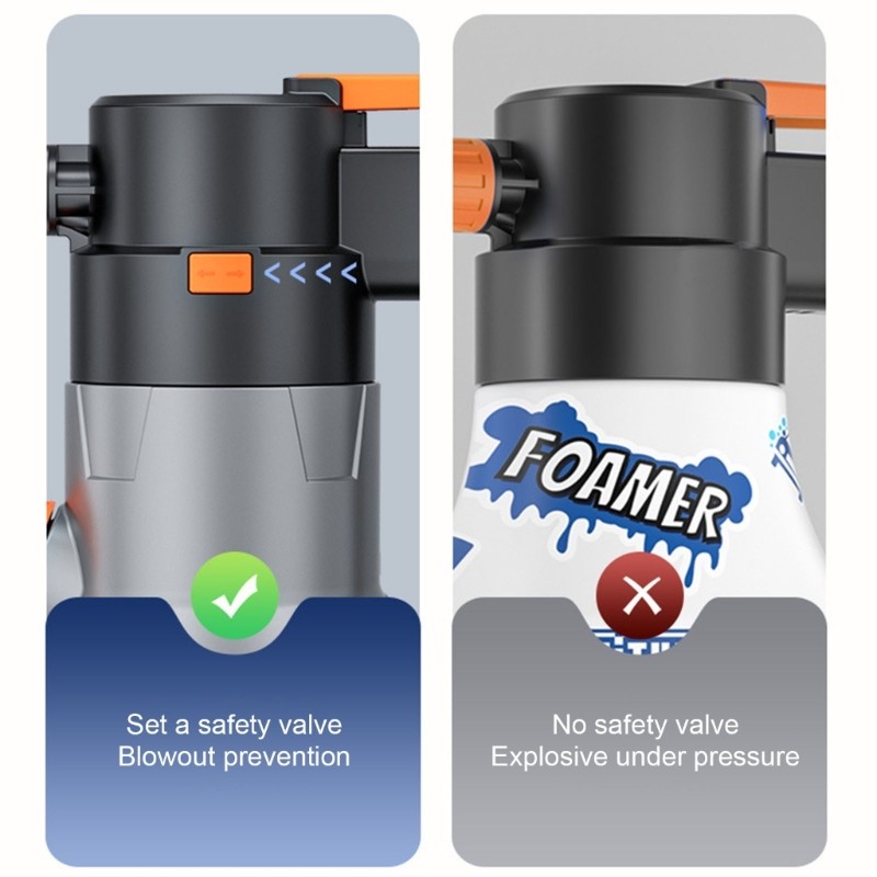 2Liters Electric Foam Sprayer Car Washing Foam Sprayer Can USB C Rechargeable