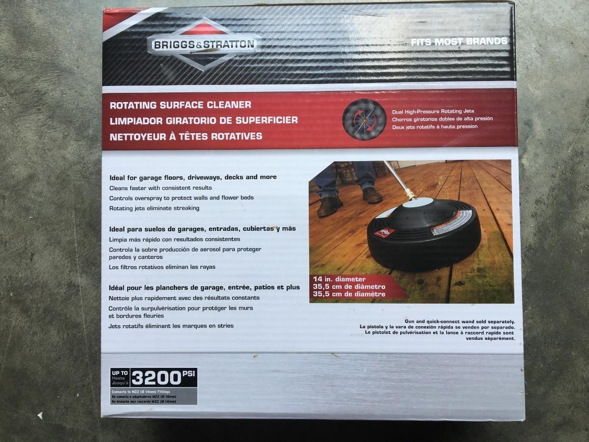 Briggs & Stratton 14″ Rotating Pressure Washer Surface Cleaner