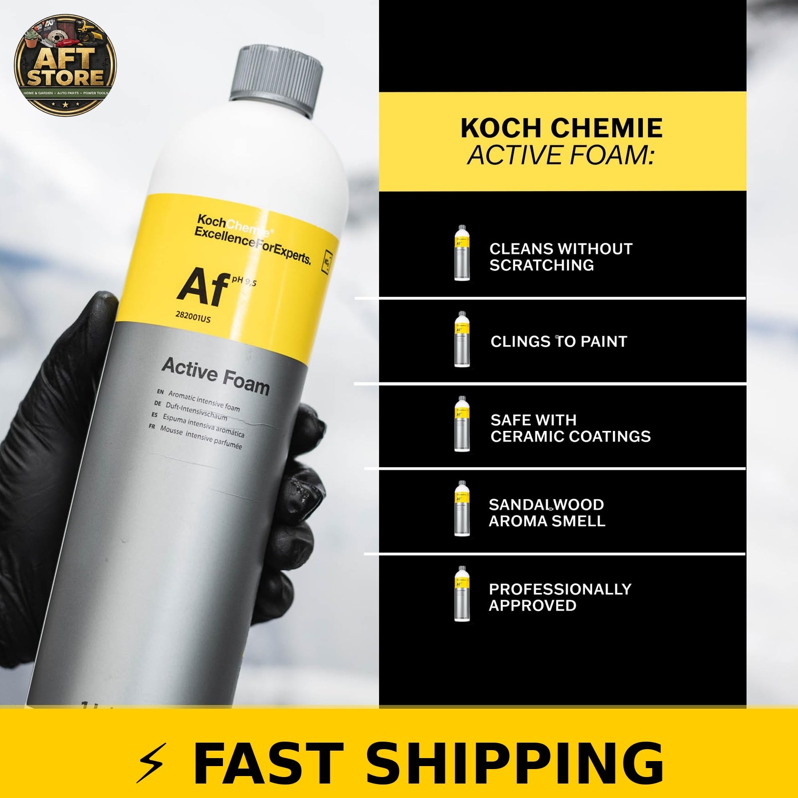 KOCHCHEMIE Active Foam – Phosphate Free Car Wash Soap 1 Liter