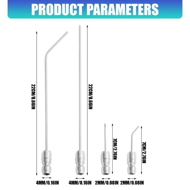 High Pressure Washer Sprayer Needle Stainless Steel Long Wand Flush Wand