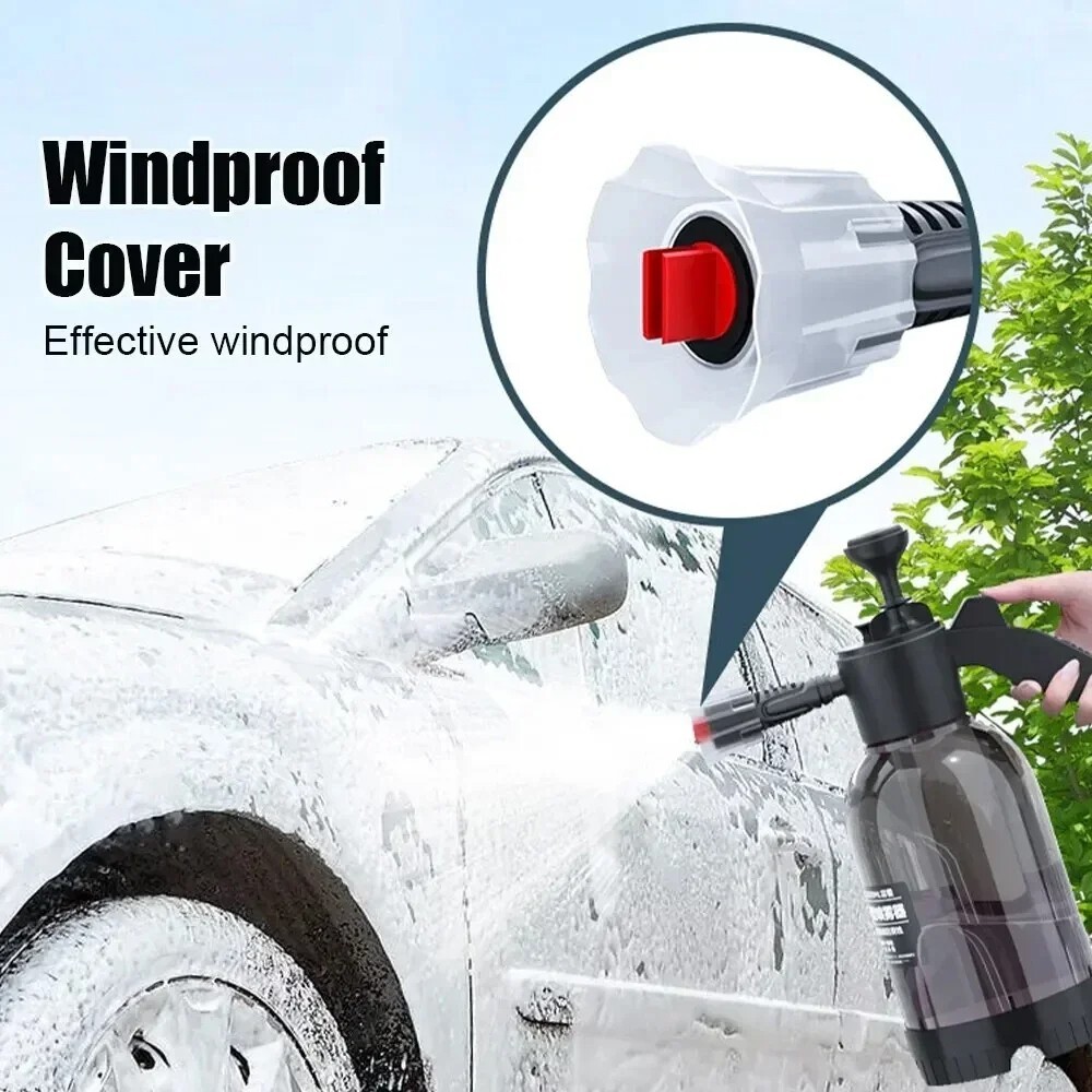 2L Car Cleaning Wash Snow Foam Lance Cannon Sprayer Gun Soap Bottle Hand Held US