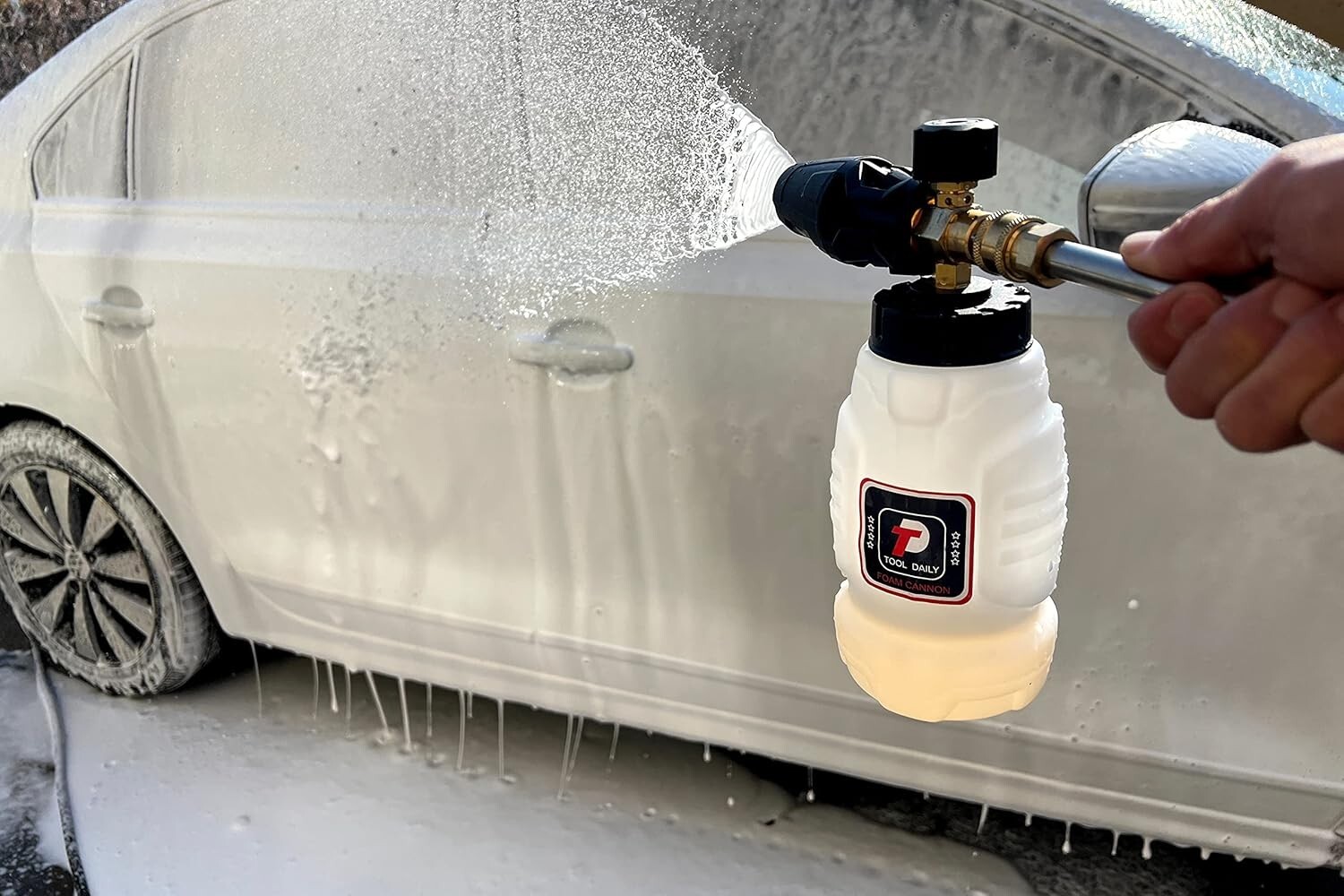 1L Pressure Washer Foam Cannon Set with 5 Nozzles – Effortless Cleaning Solution