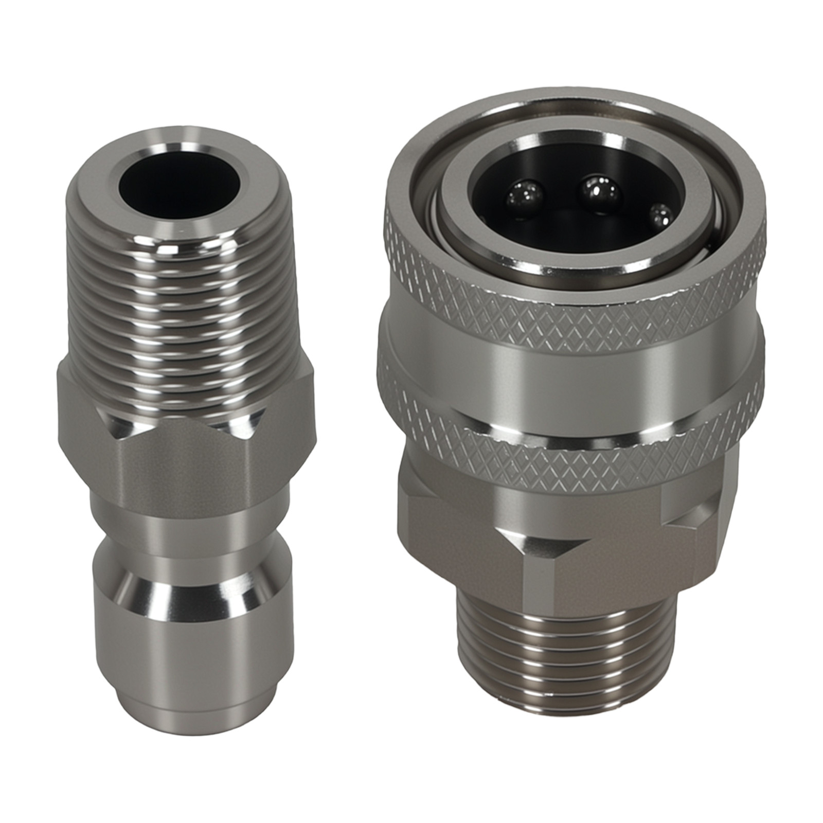 3/8″ NPT Pressure Washer Adapter Fitting Quick Connect Stainless Steel 10 Pcs