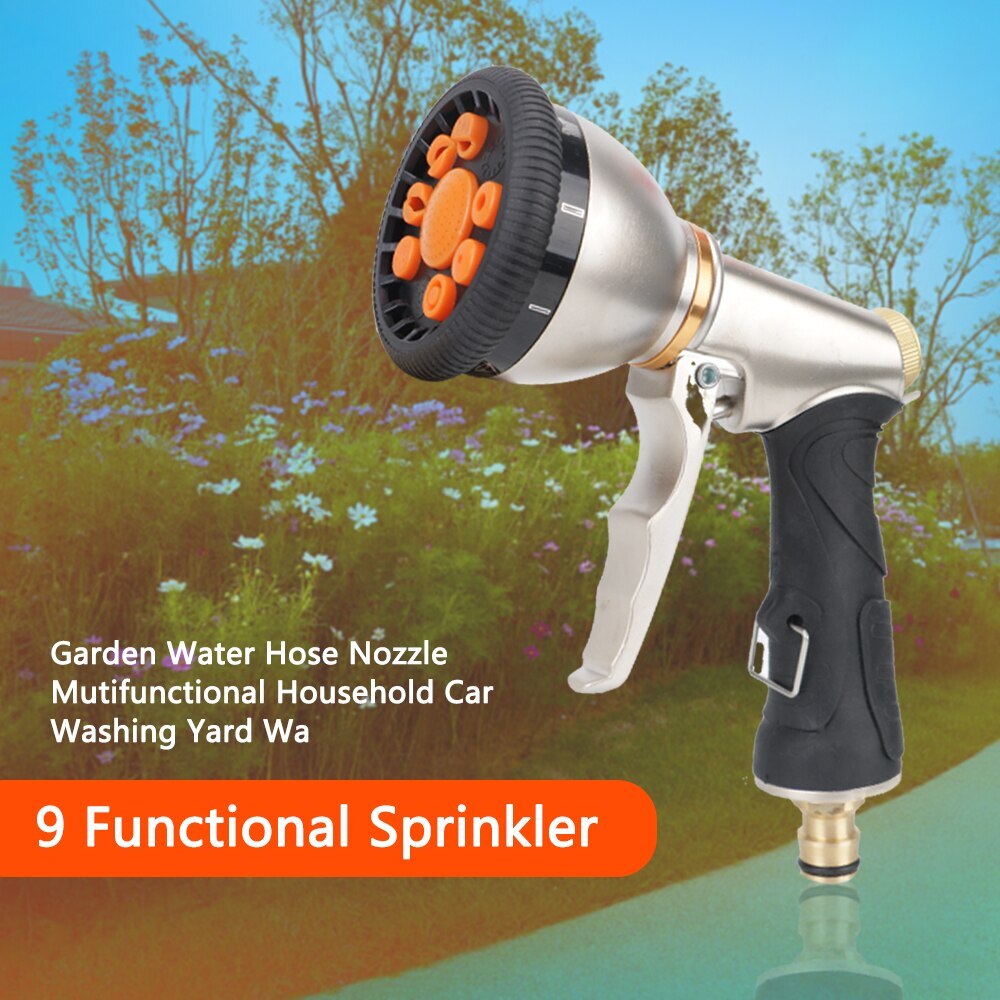 Garden Watering Sprinkle Rotary Water Spray Gun Car Washer Irrigation Tool