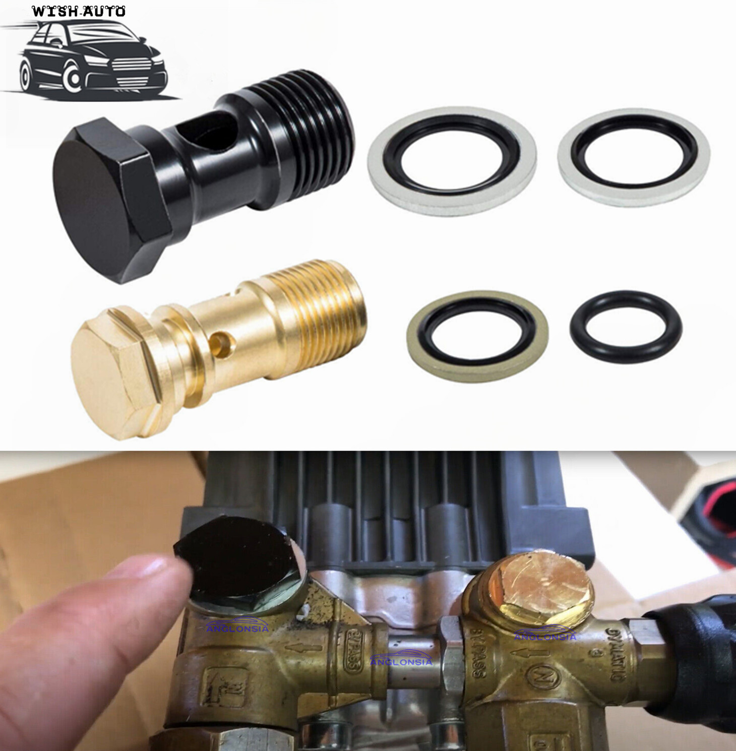 AR2119 Gymatic 3/B Unloader Mounting Bolt Kit for Annovi Reverberi XM &RK Series