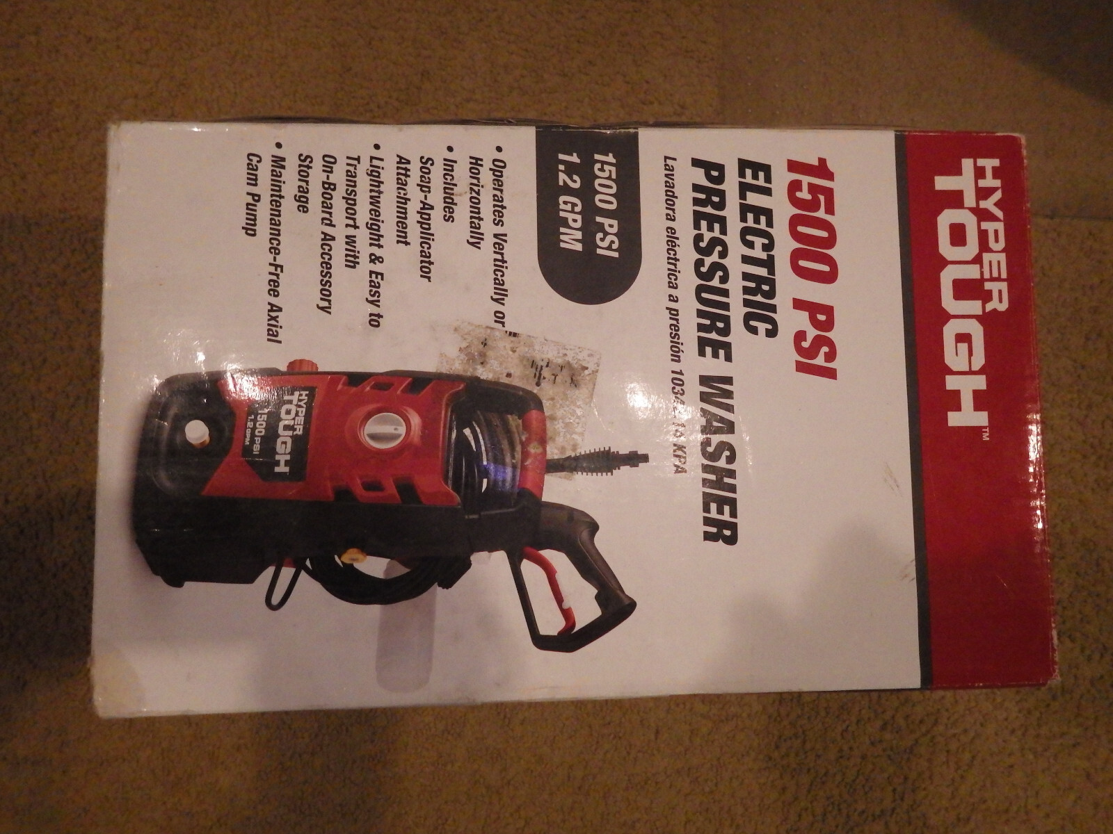Hyper Tough 1500 psi electric pressure washer Brand New Unopened