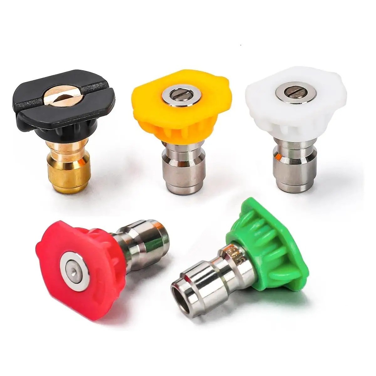 5pcs Pressure Washer Spray Tips Nozzles High Power Kit Quick Connect 1/4″ Set
