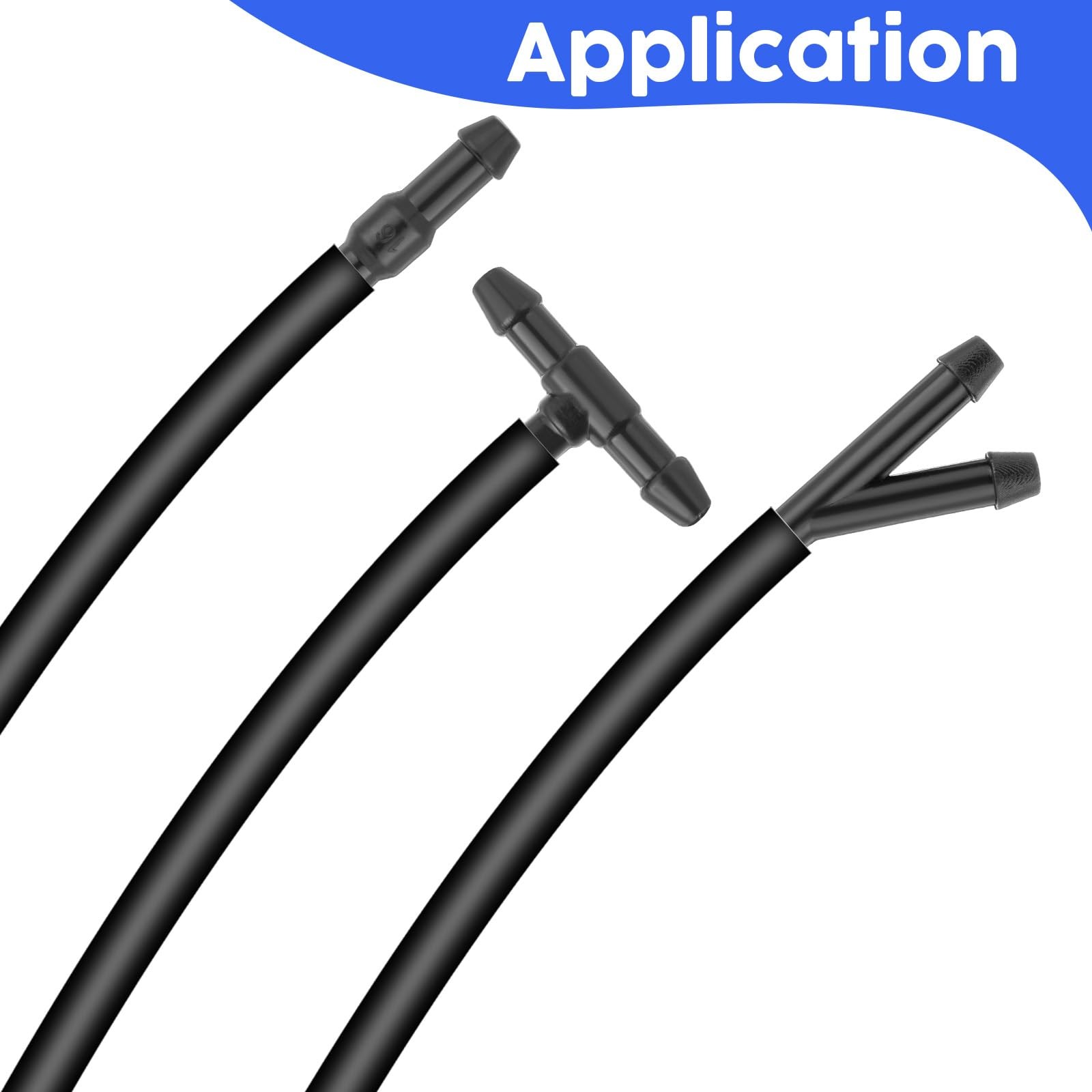 30 PCS Windshield Wiper Hose Connector 2Way 3Way I/T/Y Fitting Splitter
