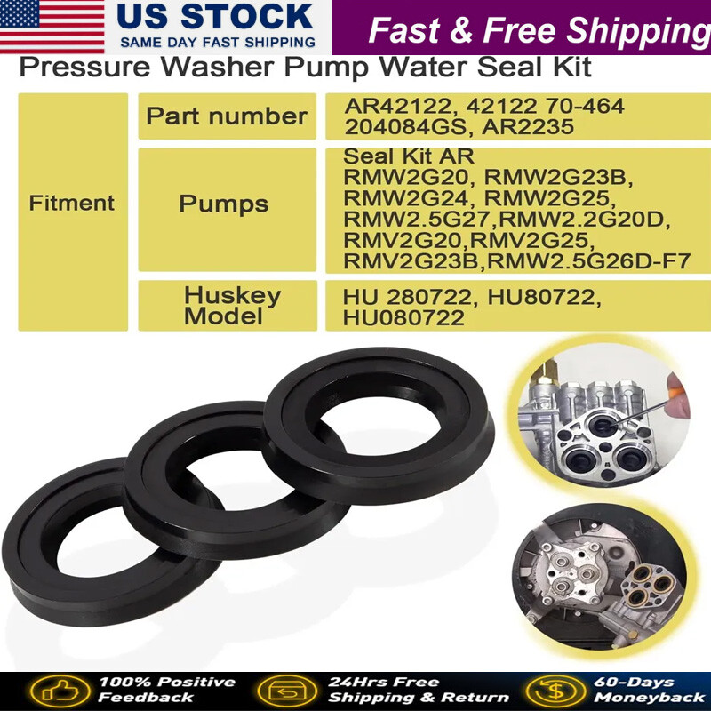 42122 High Pressure Washer Pump Water Seal Kit for Annovi Reverberi Rmv,Rmw,Srmw
