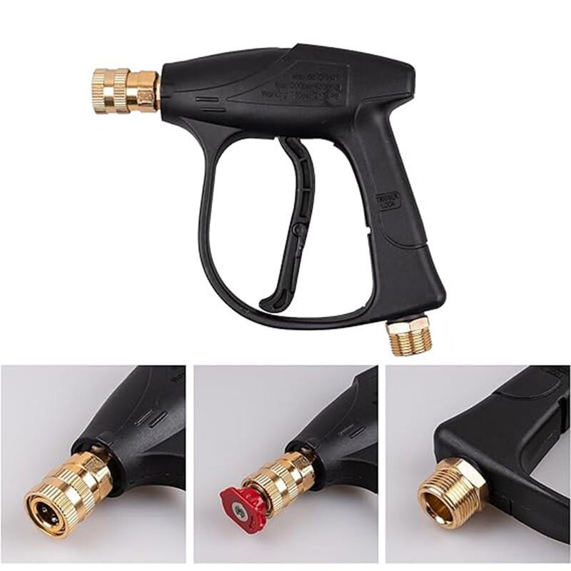 Car High Pressure Wash Water Gun Fan Shaped Quick Connector Nozzles Accessories