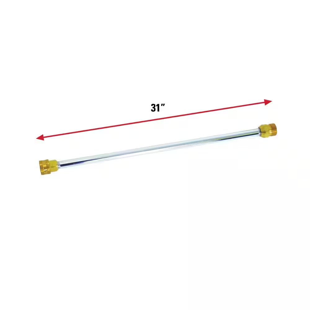 Universal 31 In. Pressure Washer Extension Spray Wand for Cold Water 4500 PSI Pr