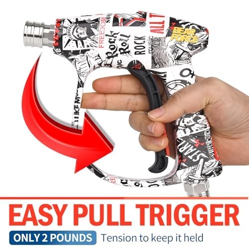 High Pressure Washer Gun 3000 PSI, M22-ID14mm Short Gun, Car Wash & Detailing