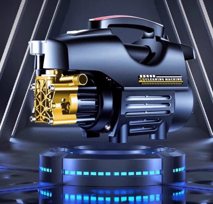 Home Use 220V Powerful Floor Scrubber High-Power Boost Pump Car Wash Machine