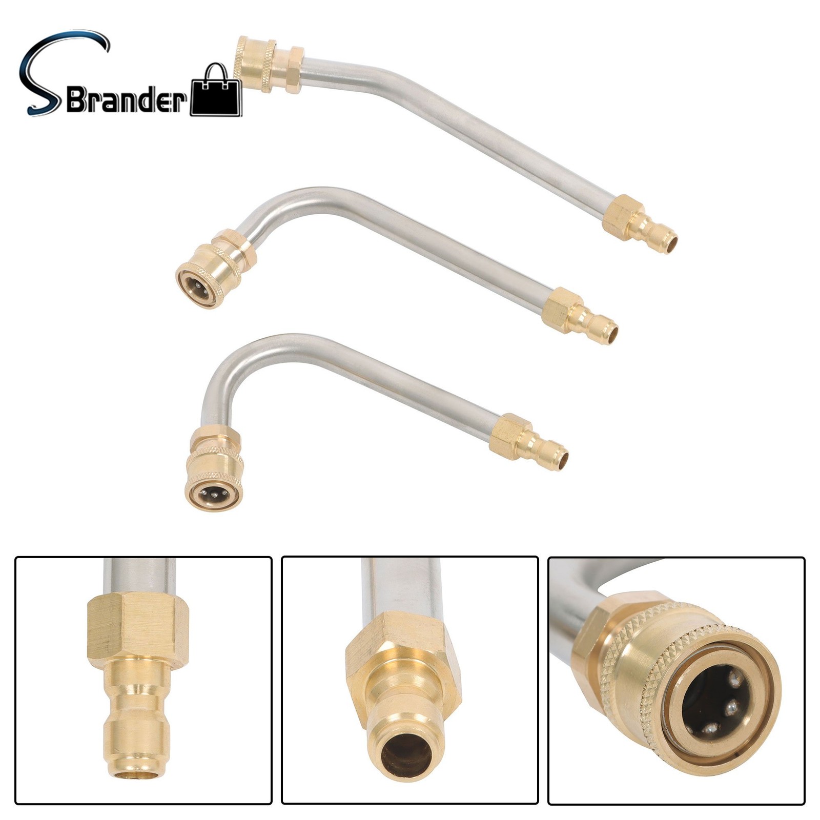 97 Inch Pressure Washer Extension Wand Replaceable Stainless Steel Power Washer