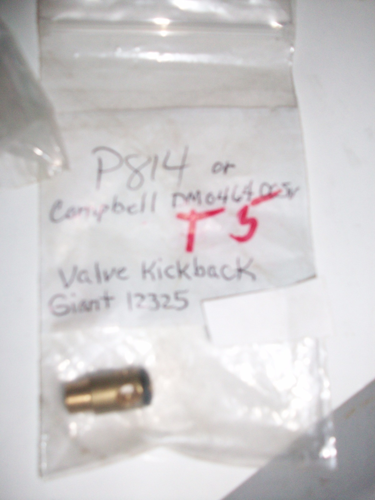Valve kickback P814 , Giant 12325 , or DM046400SV Campbell Hausfeld