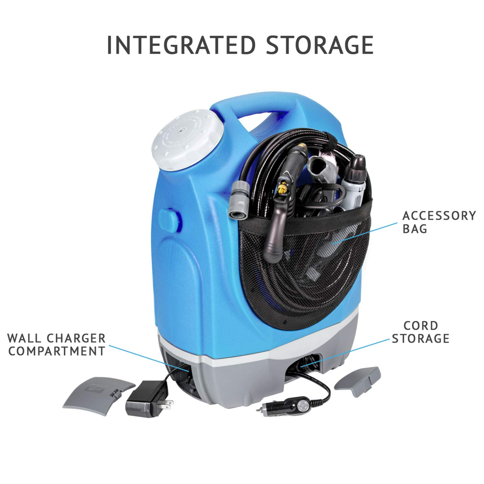 Ivation Multipurpose Portable Spray Washer w/Water Tank