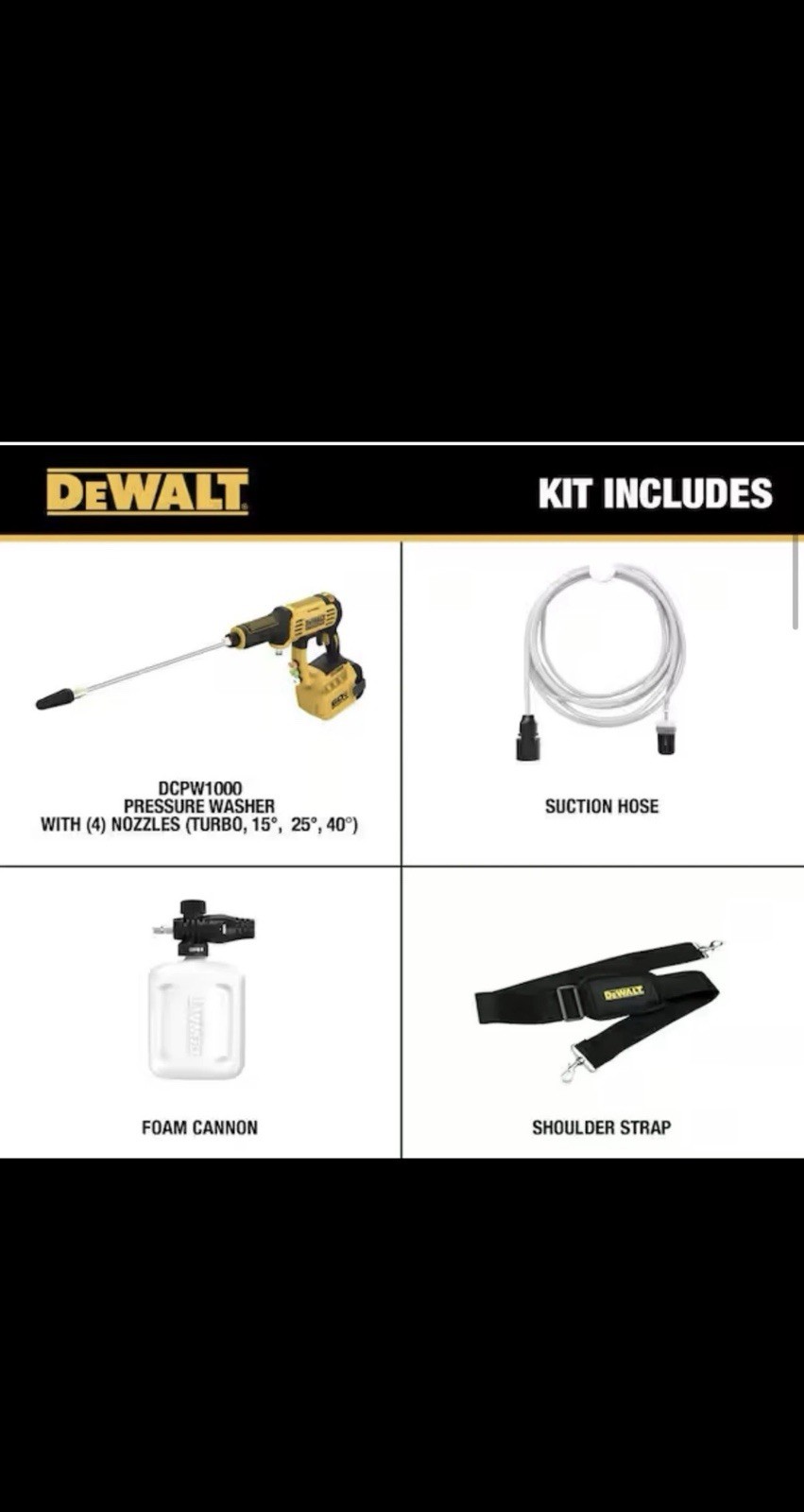 *NEW* Dewalt FLEXVOLT 60V 1000 PSI 1.0 GPM Power Cleaner (Tool Only) DCPW1000B