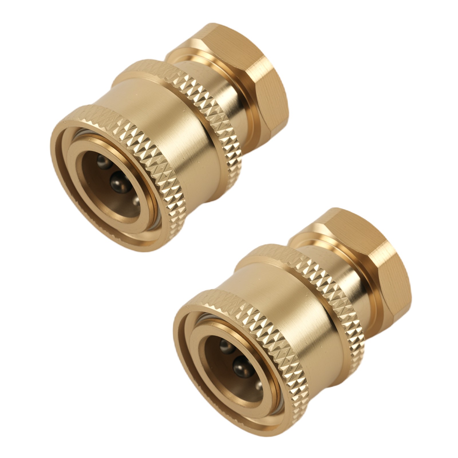 1/4″ Pressure Washer Brass Adapter QC to Female NPT 5000 PSI Coupler 2 Pack