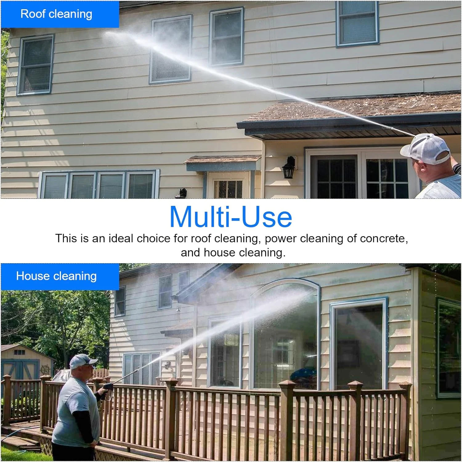 Alocs Long Range Pressure Washer Chemical Nozzle, Power Washer Shooter Tip Compa