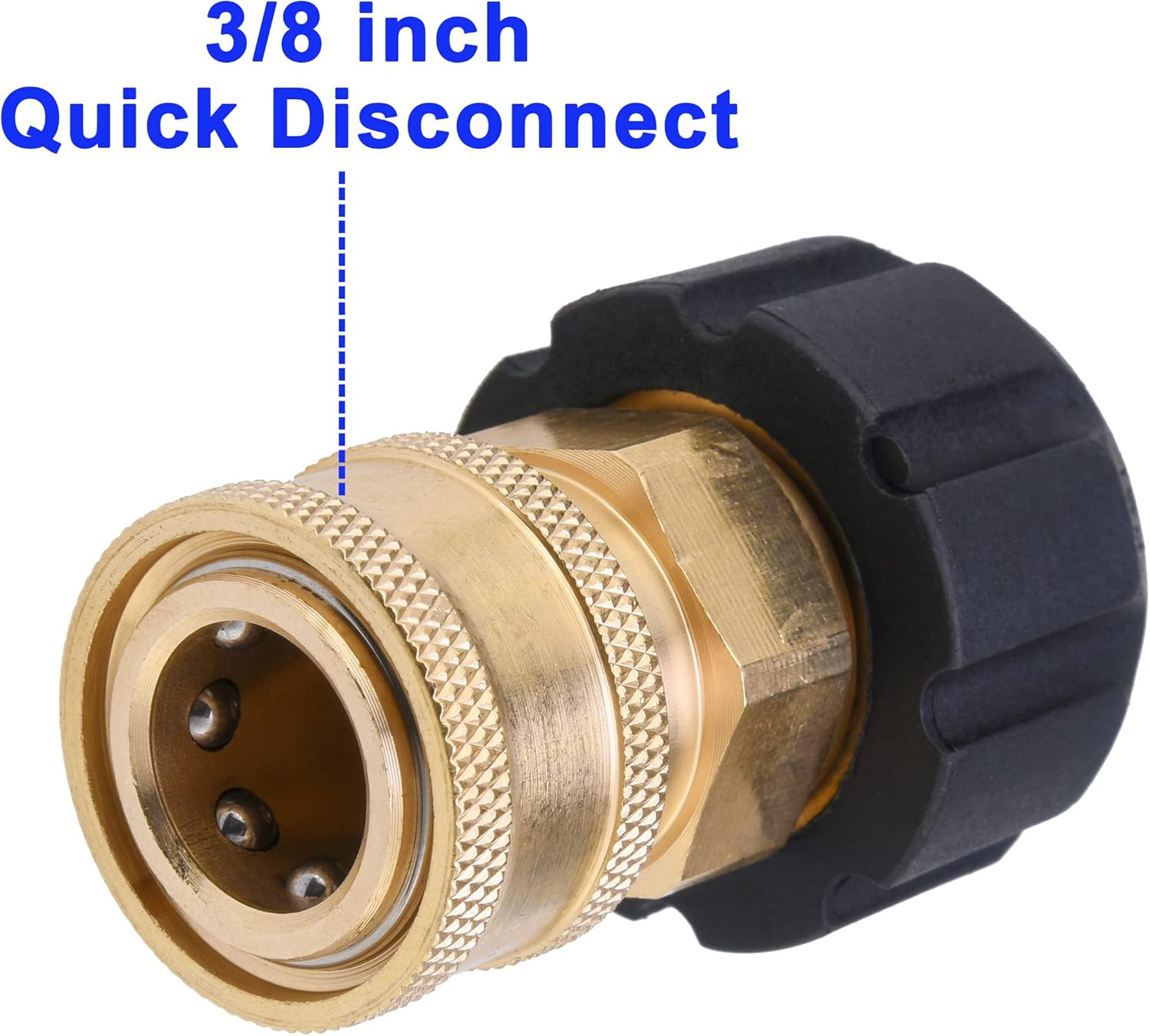 Pressure Washer Adapter Set, M22 to 3/8″ Quick Connect for Pressure Washer Hose,