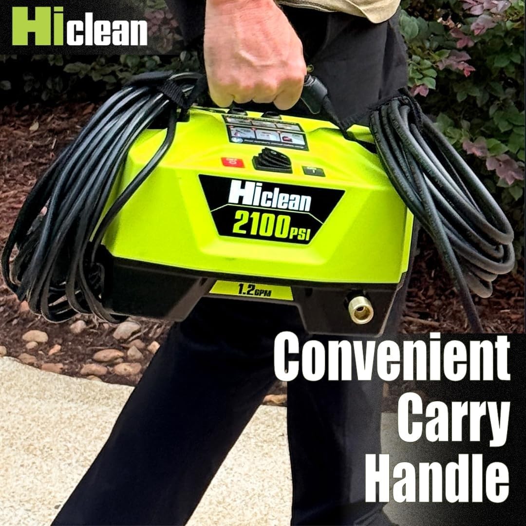 Electric Pressure Washer 2100 PSI Portable Power Washer Car Detailing Patios