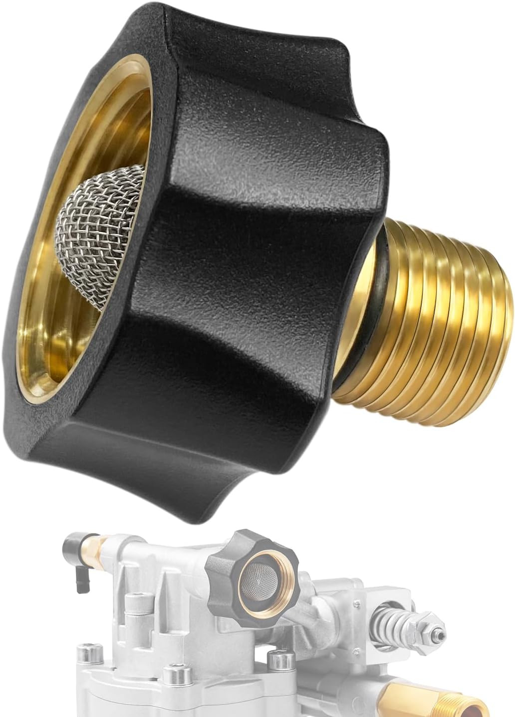 7112362 Water Inlet Fitting for Simpson Pressure Washer Pump Parts, Fits Multipl